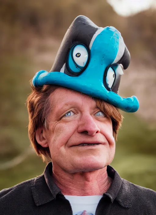 Prompt: portrait photo still of real life futurama character bender, 8 k, 8 5 mm f 1. 8