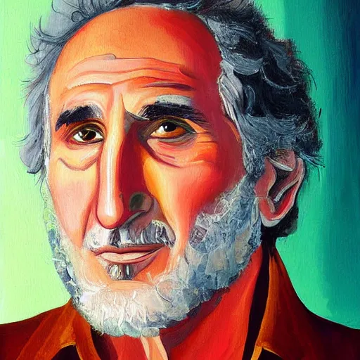 Image similar to Judd Hirsch painting by Thomas-Montacellinio