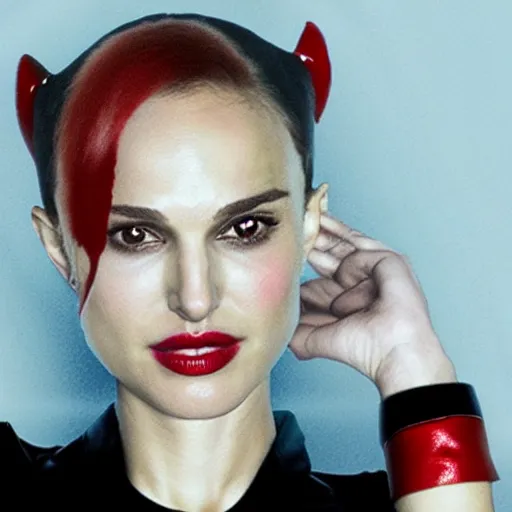 Prompt: natalie portman as harley quinn