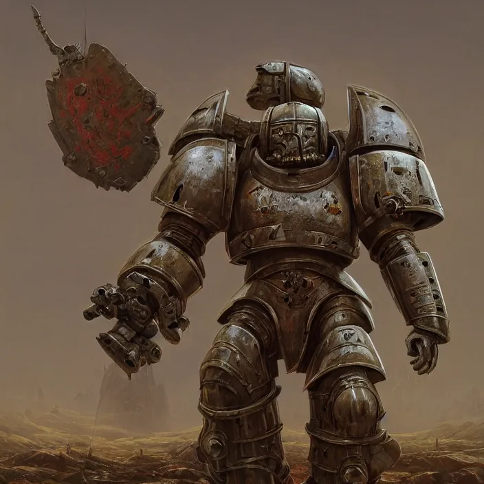 medieval knight power armour, 4 0 k, space marine, | Stable Diffusion ...