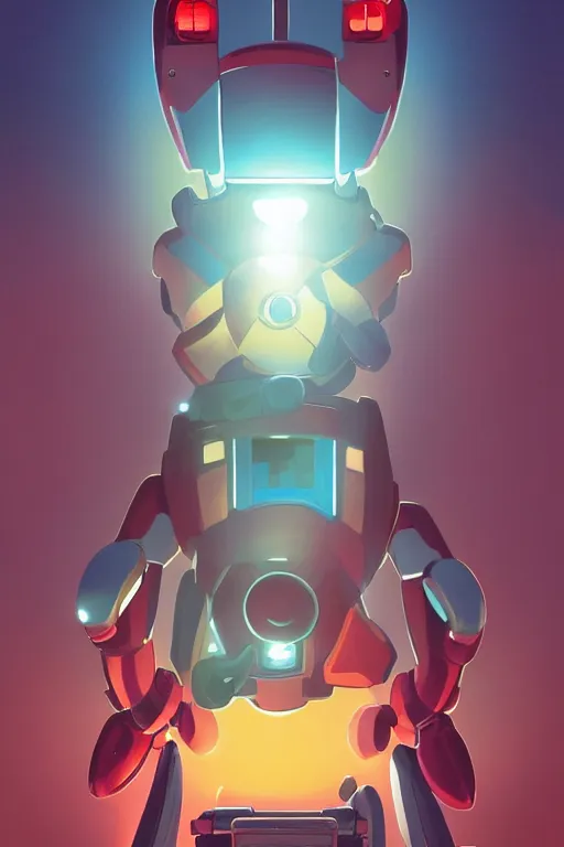 Image similar to metabots medabots medarotto medarot robot minimalist comics, behance hd by jesper ejsing, by rhads, makoto shinkai and lois van baarle, ilya kuvshinov, rossdraws global illumination ray tracing hdr radiating a glowing aura