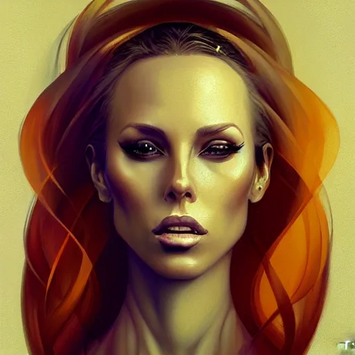 Prompt: nicole aniston portrait by stanley lau and peter mohrbacher