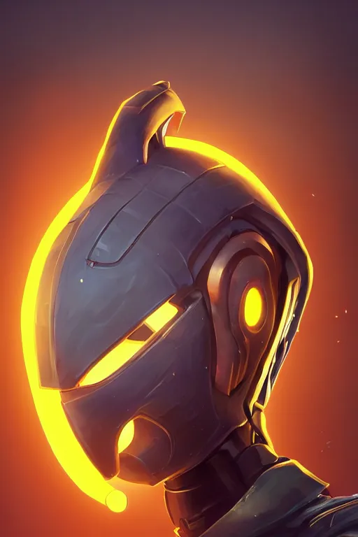 Image similar to epic mask helmet robot ninja portrait stylized as fornite style game design fanart by concept artist gervasio canda, behance hd by jesper ejsing, by rhads, makoto shinkai and lois van baarle, ilya kuvshinov, rossdraws global illumination radiating a glowing aura global illumination ray tracing hdr render in unreal engine 5