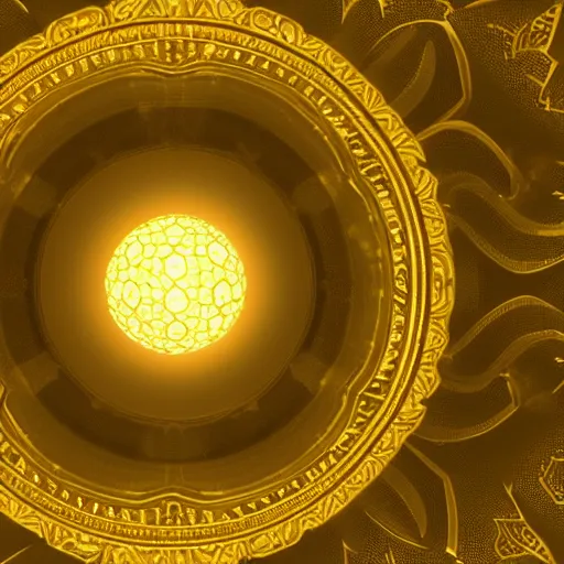 Prompt: glowing orb, detailed, intricate, arabesque, zoomed, photorealistic, volumetric, 8 k render