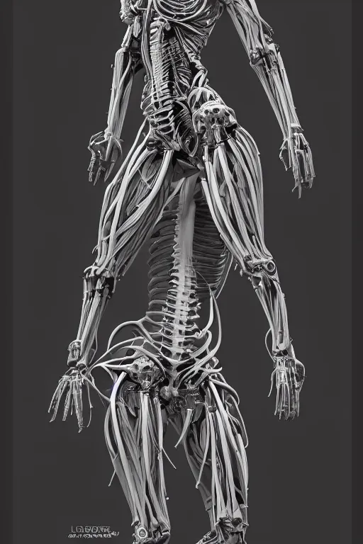 Prompt: symmetry!! full body female medusa anatomy concept, medical anatomy, cybernetic implants, gun metal grey, mecha limbs, muscular system reference, chrome skeleton, anatomical art, digital art, in the style of amanda lilleston, luka mivsek, bryan christie, ranjit ghosh, artstation, pinterest, deviantart, photoshop, octane render, unreal engine