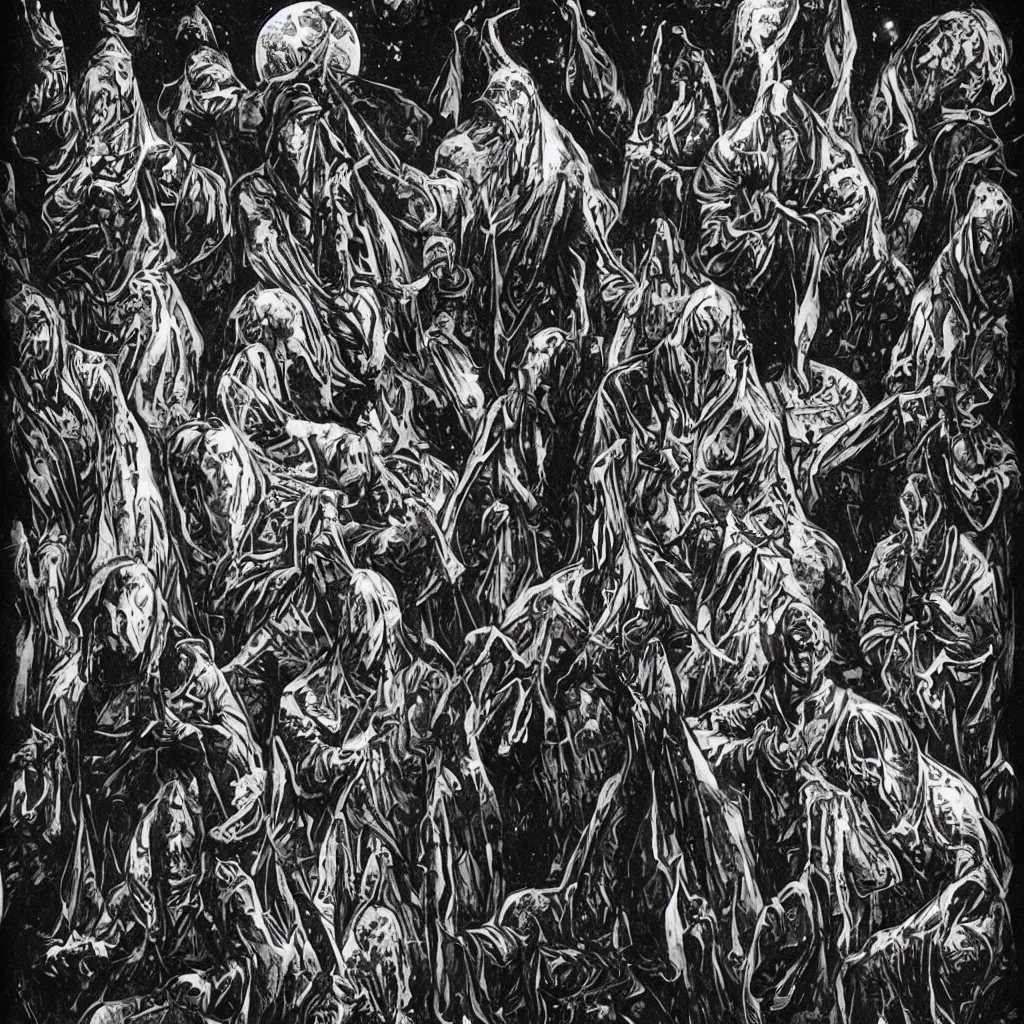 Image similar to worshippers of the void