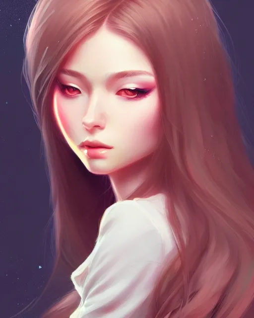 Prompt: soft pretty female with long hair, wearing gorgeous clothing, digital character illustration, artstation trending female illustration, intricate, sharp focus, hyper detailed, digital painting, matte, character art byngan pham, masterpiece