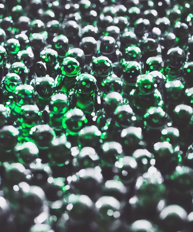 Image similar to high quality presentation photo of cute little green men from outer space, photography 4k f1.8 anamorphic bokeh 4k Canon Nikon