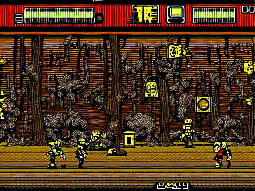 Prompt: fallout 2 on nes nintendo console screenshot ctr tv