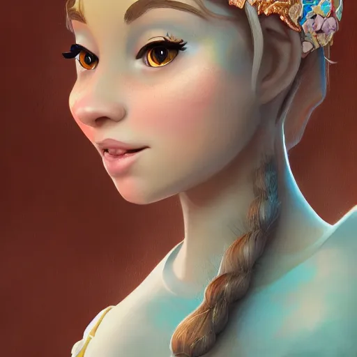 Prompt: a portrait of a princess in an animated disney movie, backwater bayou, oil painting, pale colors, high detail, 8 k, wide angle, global illumination, trending on artstation,