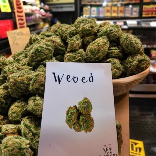 Prompt: weed nuggs in bodega