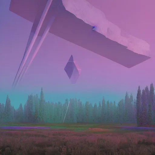 Prompt: A landscape by beeple and Bjorn barends