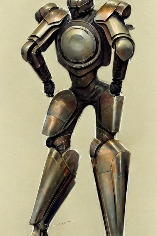 Prompt: ( ( ( ( ( 1 9 5 0 s retro future art deco exoskeleton armor design. muted colors. ) ) ) ) ) by jean - baptiste monge!!!!!!!!!!!!!!!!!!!!!!!!!!!!!!