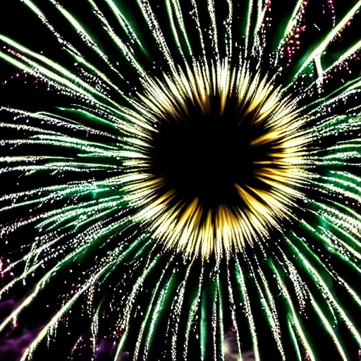 Prompt: reflection of fireworks in a closeup of an eye, canon a 1