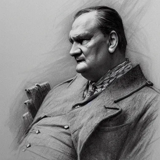 Image similar to amazing lifelike award winning pencil illustration of herman goering in traditional hunting costume trending on art station artgerm Greg rutkowski alphonse mucha cinematic