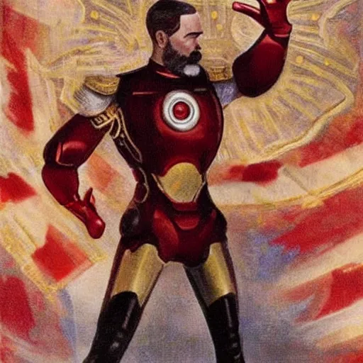 Image similar to tsar nicholas ii is iron man