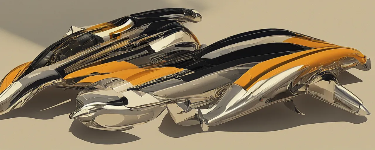 Prompt: industrial design, bulbous nudibranch engine, 3 d rendering, art by syd mead and rembrandt