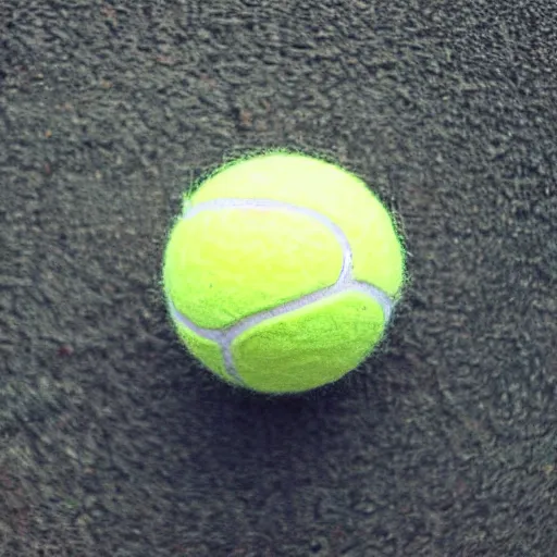 Prompt: a tennis ball