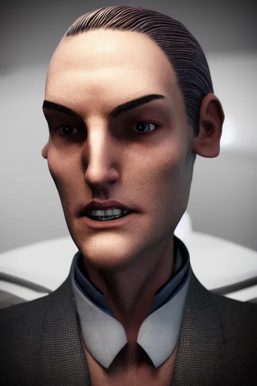 Image similar to a space traveller wearing a formal overcoat, portait photo profile picture, hyperrealistic concept art, octane render, unreal engine 5, digital art hi