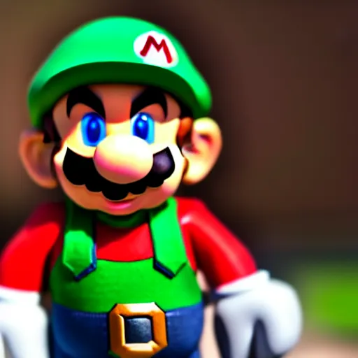 Image similar to super mario as link, highly detailed, extremely high quality, hd, 4 k, 8 k, canon 3 0 0 mm, professional photographer, 4 0 mp, lifelike, top - rated, award winning, realistic, detailed lighting, detailed shadows, sharp, no blur, edited, corrected, trending