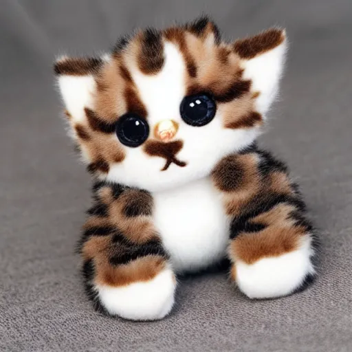 Prompt: cute kitten stuffed animal