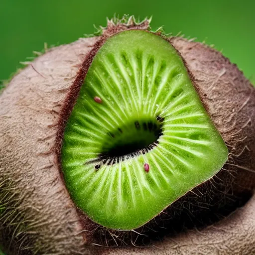 Image similar to a kiwi eating a kiwi