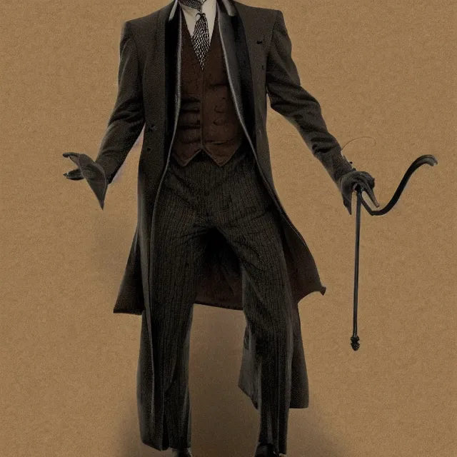 Image similar to photorealistic sepia kodachrome portrait of a 1 9 2 0 s era male magician, well dressed, long - tailed tuxedo coat, in the style of kai carpenter, atmospheric lighting, dark, brooding, painted, intricate, ultra detailed, well composed, best on artstation, cgsociety, epic, stunning, gorgeous, intricate detail, much wow, masterpiece