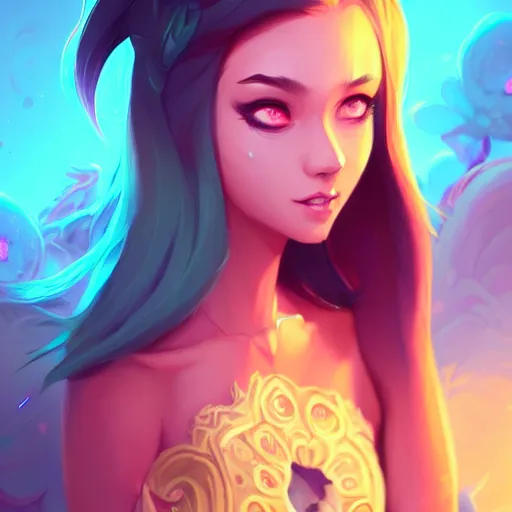 Image similar to a portrait of a beautiful nigtmare, art by lois van baarle and loish and ross tran and rossdraws and sam yang and samdoesarts and artgerm and saruei, digital art, highly detailed, intricate, sharp focus, Trending on Artstation HQ, deviantart, unreal engine 5, 4K UHD image