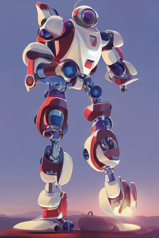 Image similar to metabots medabots medarotto medarot robot minimalist comics, behance hd by jesper ejsing, by rhads, makoto shinkai and lois van baarle, ilya kuvshinov, rossdraws global illumination ray tracing hdr radiating a glowing aura