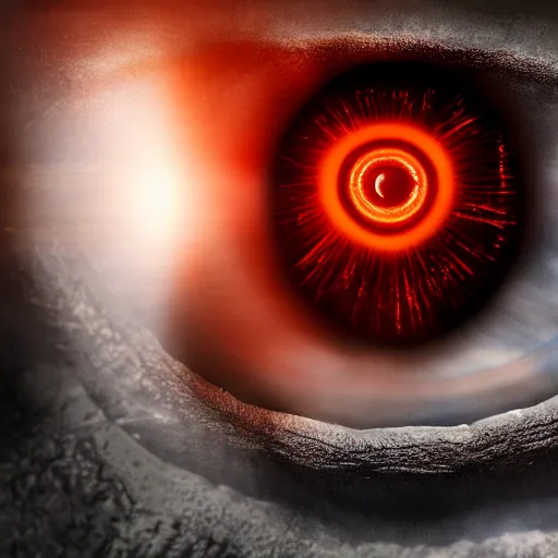 Image similar to the eye of sauron, cinematic lighting, 4 k, high resolution