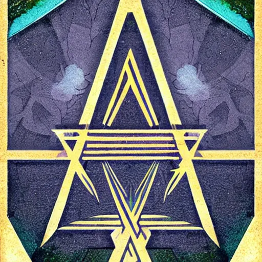 Prompt: Occult Sigil of Awakening. Behance. Colorful.