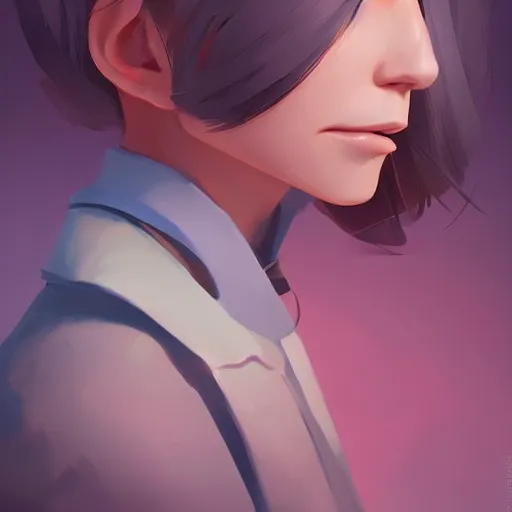 Image similar to face icon stylized minimalist mash, loftis, cory behance hd by jesper ejsing, by rhads, makoto shinkai and lois van baarle, ilya kuvshinov, rossdraws global illumination