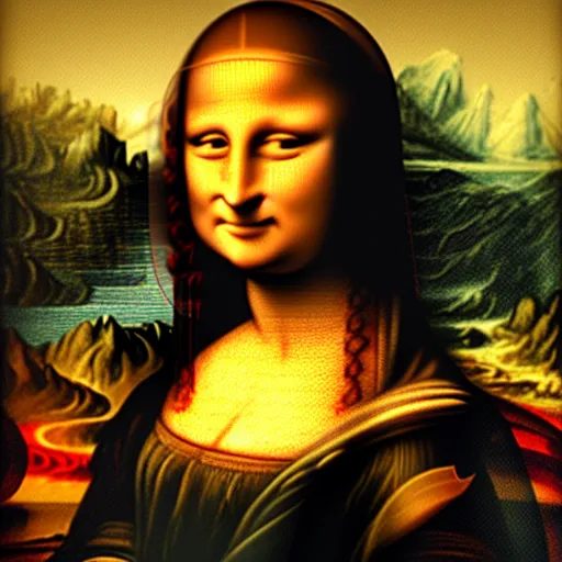 Image similar to portrait of the mona lisa, photorealistic, 4 k