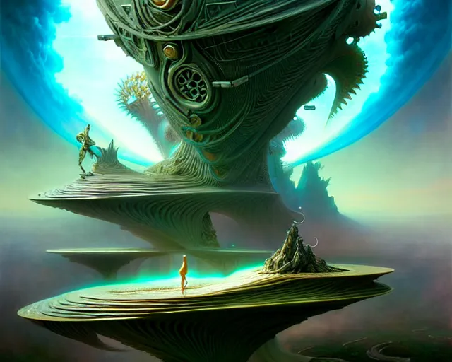 Image similar to a futuristic toilet, fantasy landscape made of fractals facing each other, ultra realistic, wide angle, intricate details, the fifth element artifacts, highly detailed by peter mohrbacher, hajime sorayama, wayne barlowe, boris vallejo, aaron horkey, gaston bussiere, craig mullins