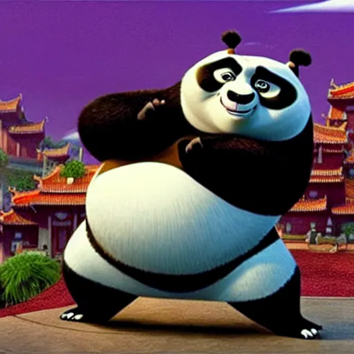 Prompt: a still of from the movie kung fu panda crossover with the movie about schmidt and the movie inception