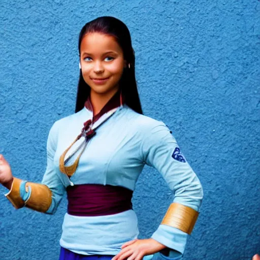 Image similar to photo of real life Katara from Avatar