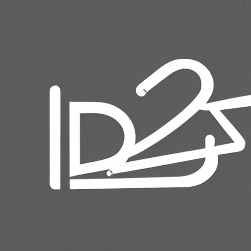 Image similar to s letter, geometric logotype, minimalism, symmetry, black and white