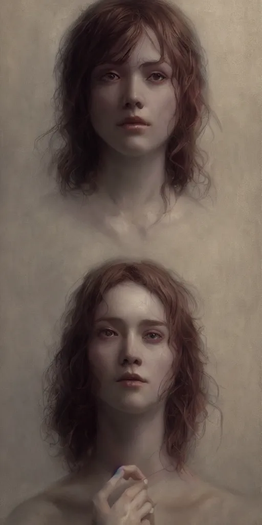 Image similar to Lucy, masterpiece by Edgar Maxence and Ross Tran and Michael Whelan, 8k, octane render