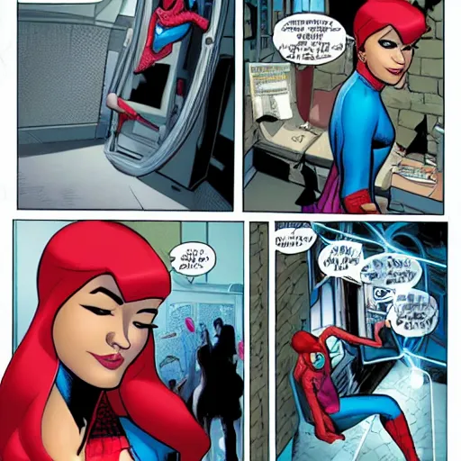 Prompt: Mary Jane from The Amazing Spiderman 601