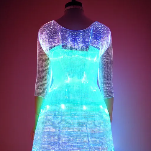 Image similar to fiber optic led dress design