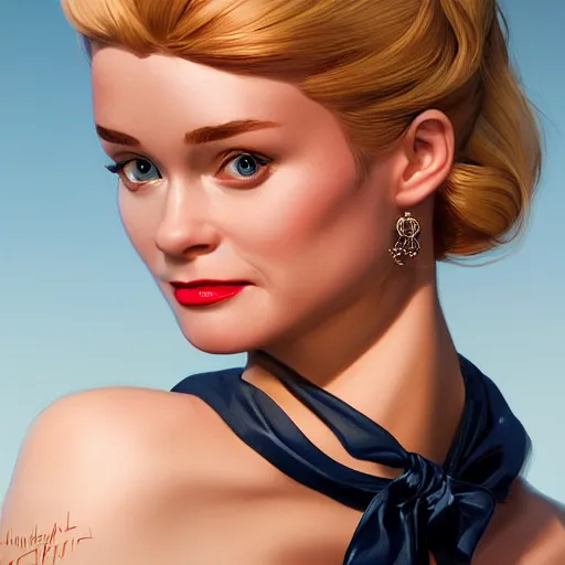 Image similar to blonde holly golightly in the film breakfast at tiffany's, anatomy, bathed in light, highly detailed, photorealistic, artstation, smooth, sharp focus, illustration, unreal engine 5, 8 k, art by artgerm and greg rutkowski and edgar maxence