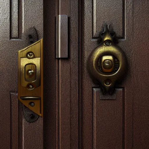 Image similar to the room of door latches, concept art, trending on artstation, highly detailed, intricate, sharp focus, digital art, 8 k