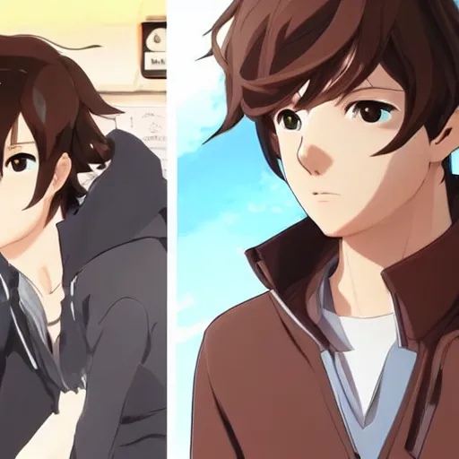 brown haired shy anime boy with the ability to control | Stable Diffusion |  OpenArt
