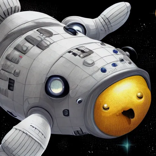 Prompt: !dream a pufferfish in a astronaut suit, 3d, sci-fi fantasy, intricate, elegant, highly detailed, lifelike, photorealistic, digital painting, artstation, illustration, concept art, sharp focus, art in the style of Shigenori Soejima