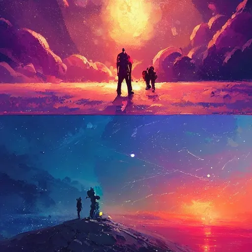 Image similar to eisberg floating in space, by anato finnstark, by alena aenami, by john harris, by ross tran, by wlop, by andreas rocha