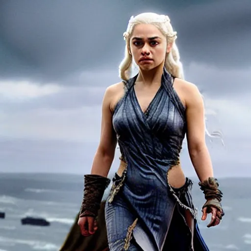 Prompt: mila kunis as daenerys targaryen