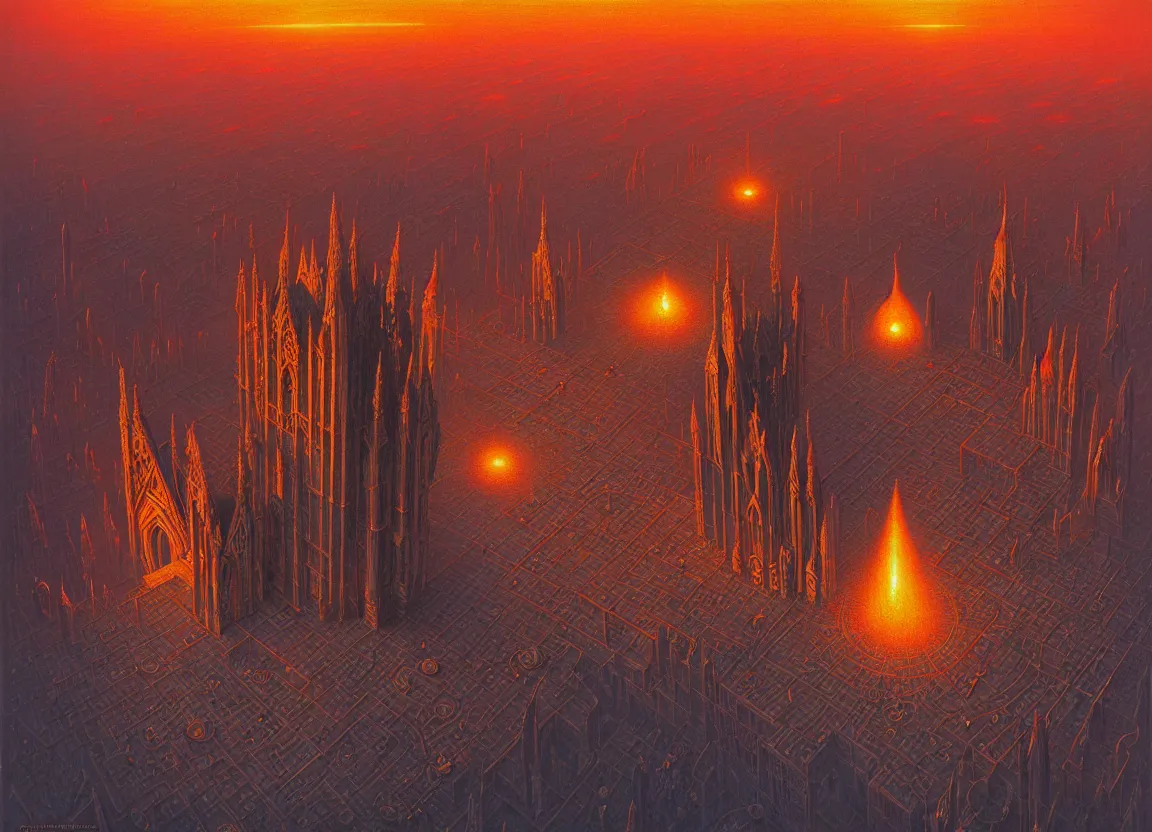 Prompt: , bird eye view, immense squared crematorium gothic architecture advanced technology scifi architectural structure desert planet alien wardrobe tim hildebrandt, wayne barlowe, bruce pennington, donato giancola, larry elmore, masterpiece, trending on artstation,, cinematic composition, dramatic, beautiful lighting