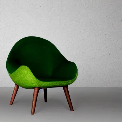 Image similar to armchair in the shape of an avocado