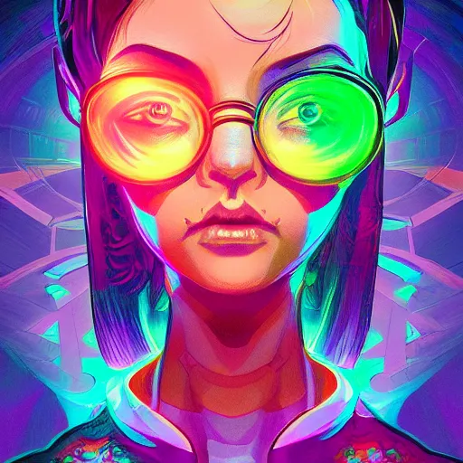 Image similar to skill magic geek inside matrix deepdream radiating a glowing aura stuff loot legends stylized digital illustration video game icon artstation lois van baarle, ilya kuvshinov, rossdraws,