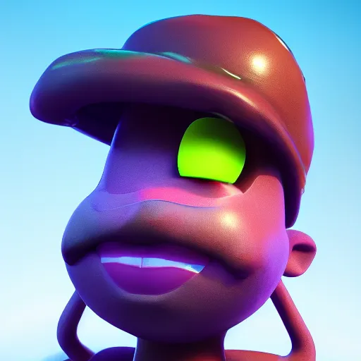Image similar to photorealistic portrait of peely from fornite, volumetric lighting, subsurface scattering, 8 k resolution,